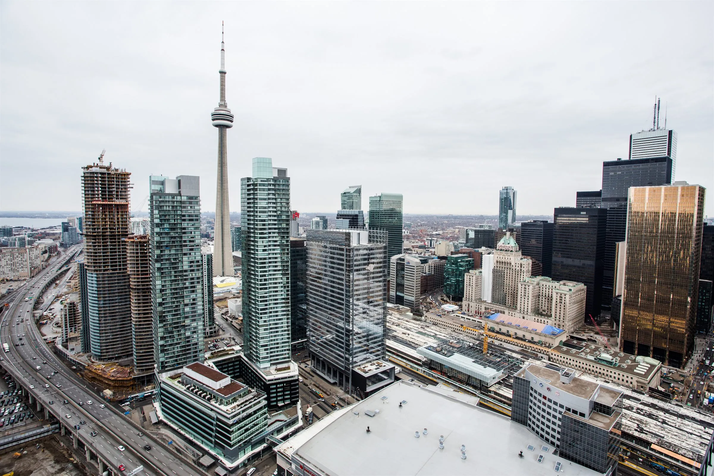 Downtown Toronto financial district skyline, the Ontario market Crossbridge works across